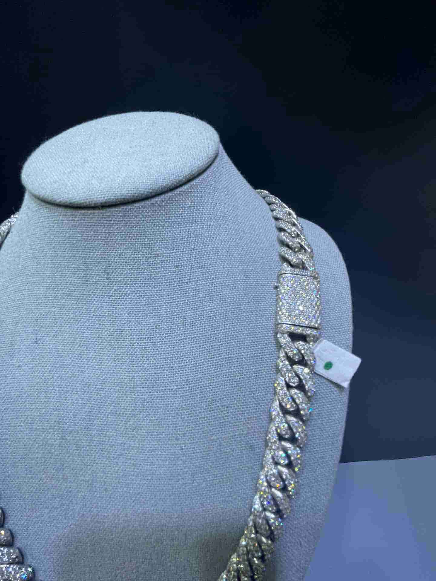 VVS Cuban Link White Gold Chain 14k