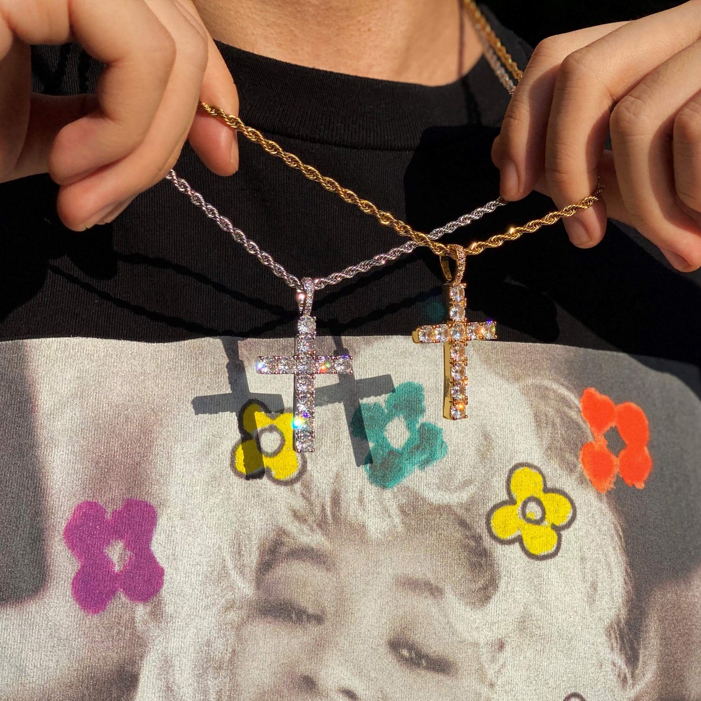Tennis Cross Pendant