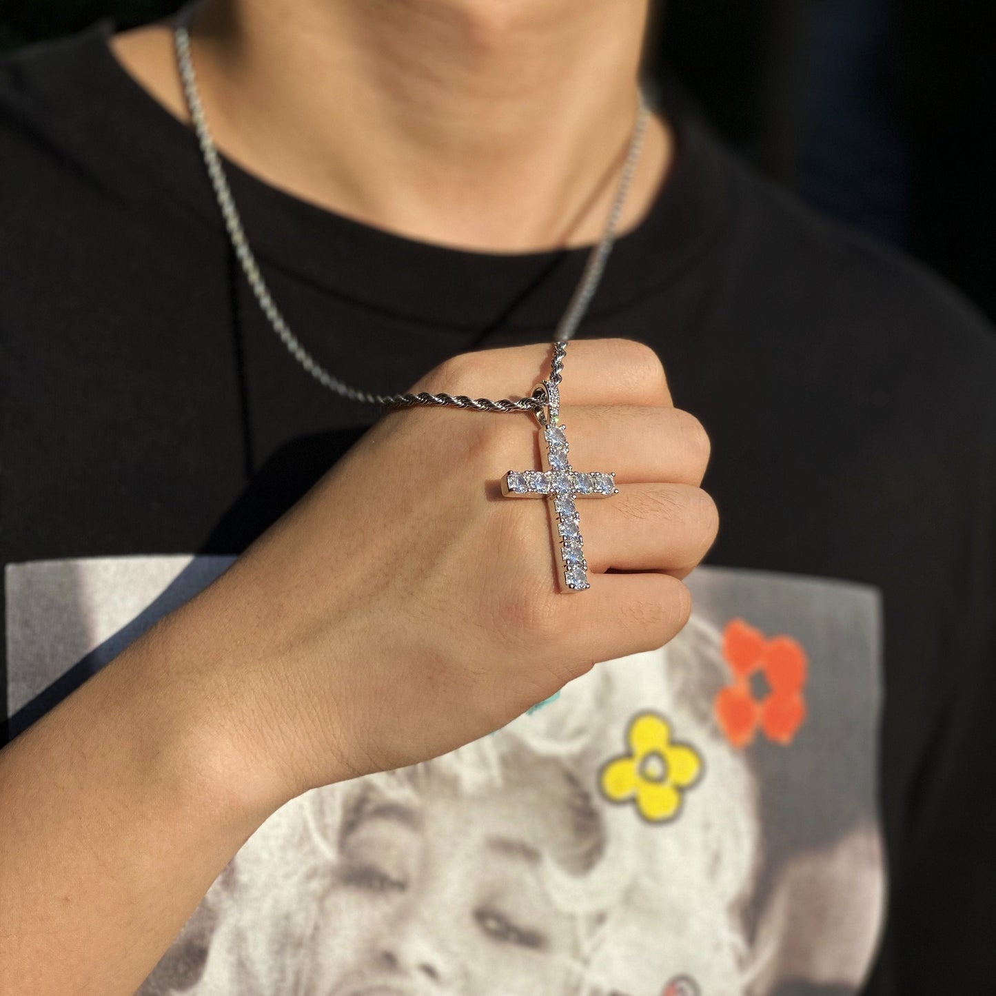Tennis Cross Pendant
