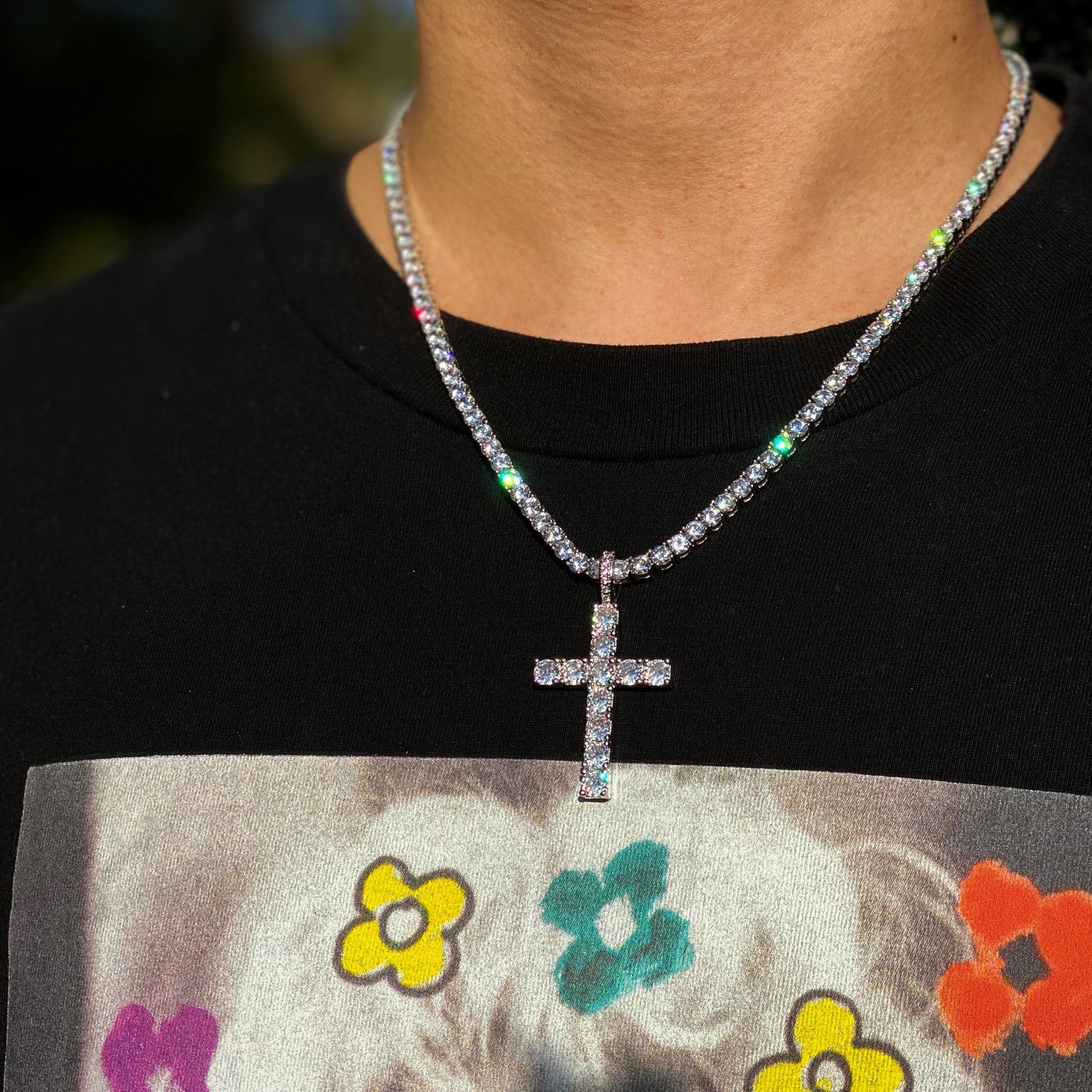 Tennis Cross Pendant