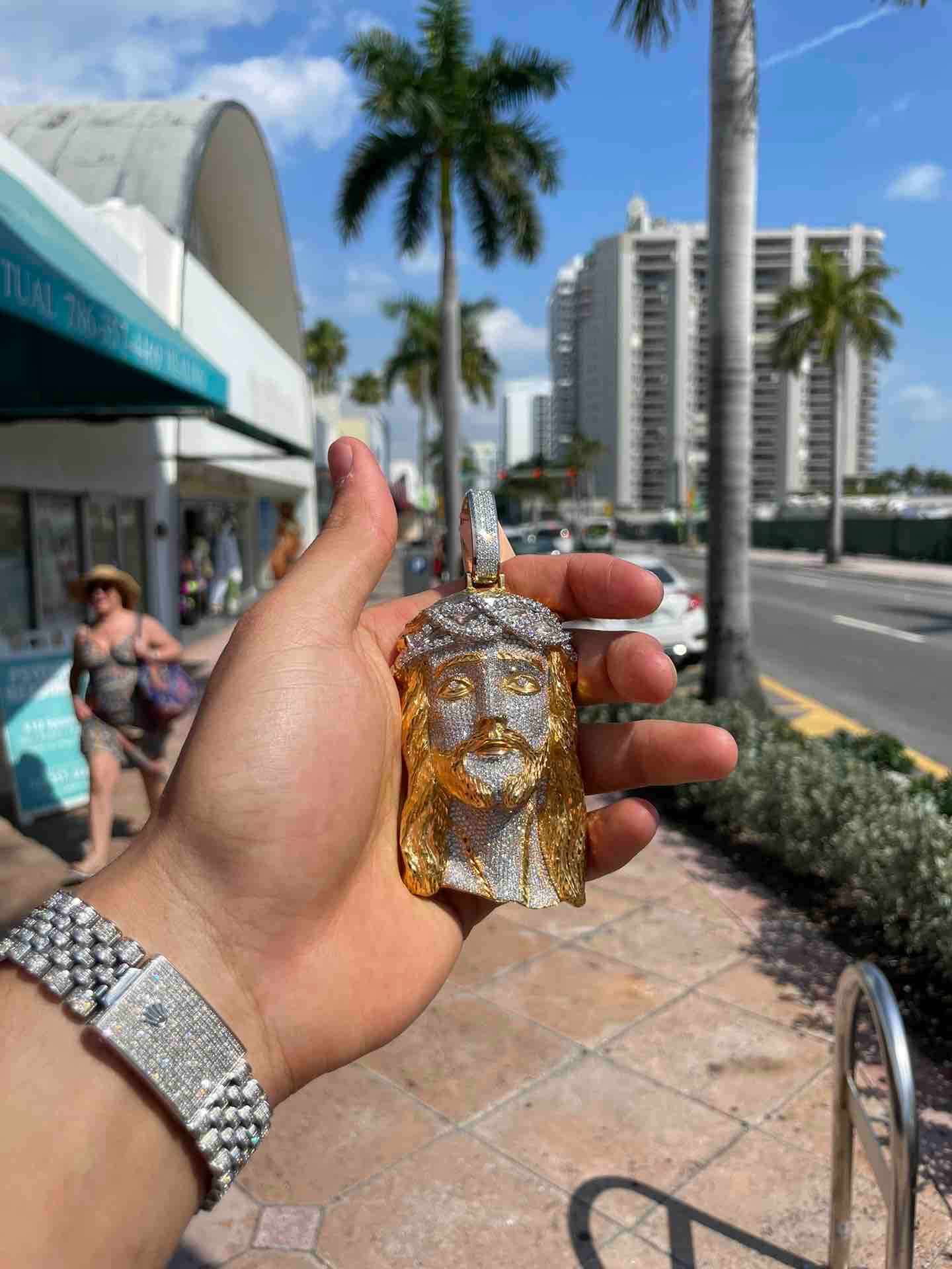 Iced Out Jesus Piece