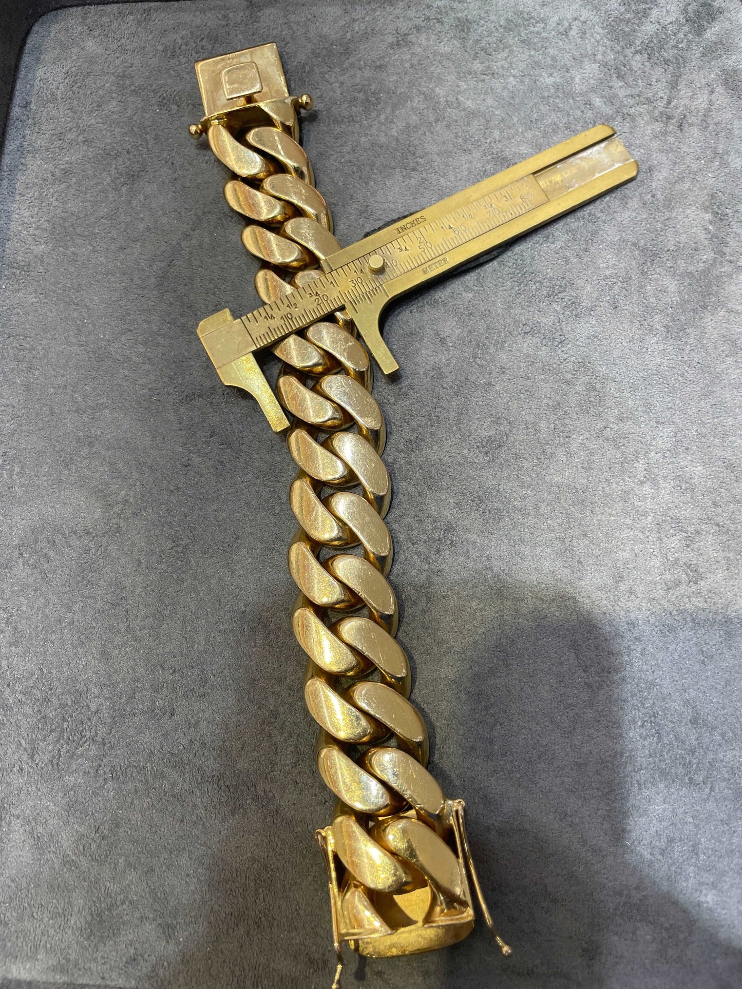 14k 26mm Miami Cuban link Bracelet 350 grams