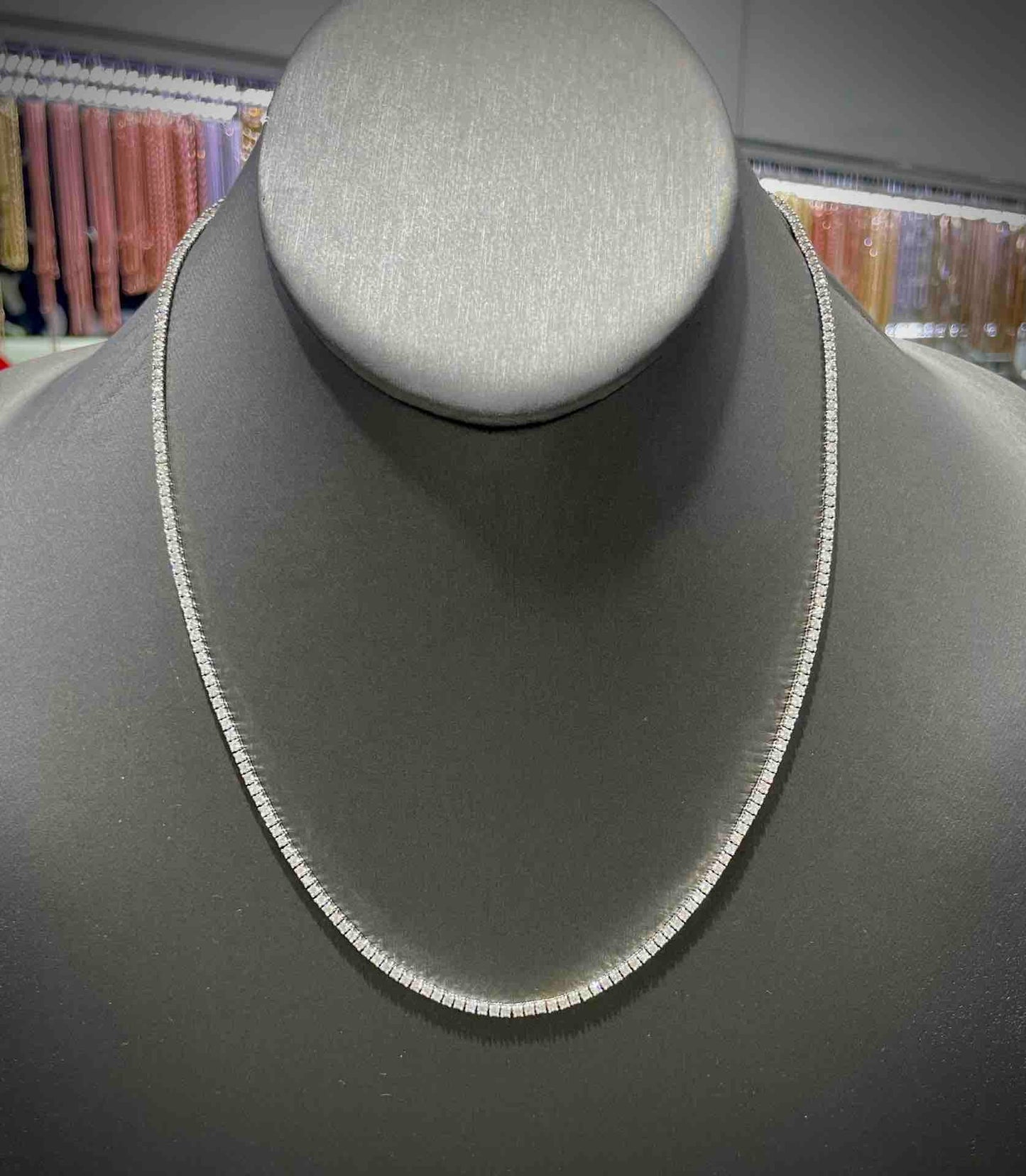 VS1 14k "Bust Down" Iced Tennis Chain💎 | 6 cts