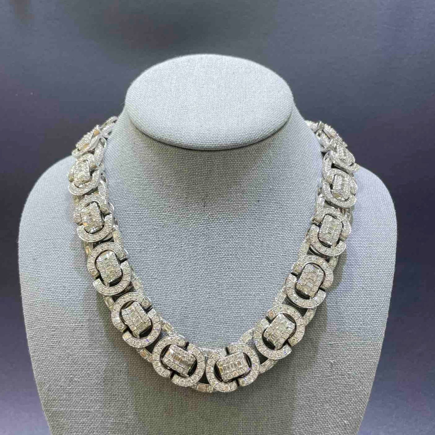 VVS1 Diamond Bust Down 14k Byzantine Chain "GUCCI MANE" (One of One Custom Made piece)