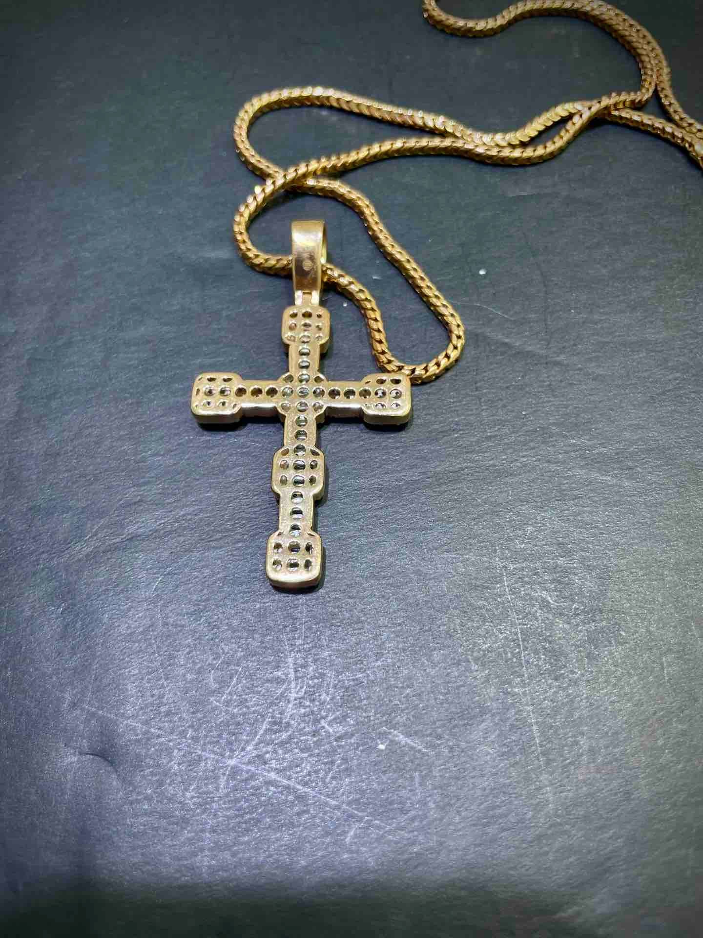 14k Vvs Iced Rose Gold "Bust Down" Pendant
