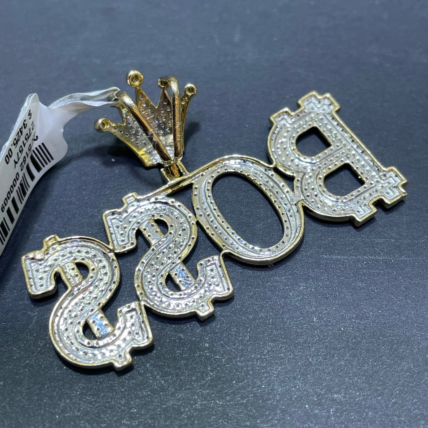 Iced Out Boss Pendant 14k Charm VS1 Natural Diamonds 2 cts