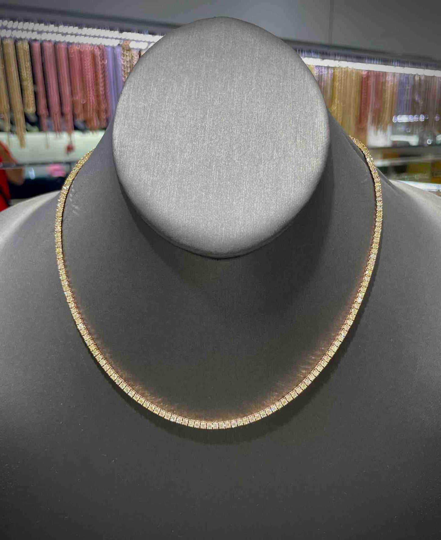 VS1 14k "Bust Down" Iced Tennis Chain💎 | 6 cts