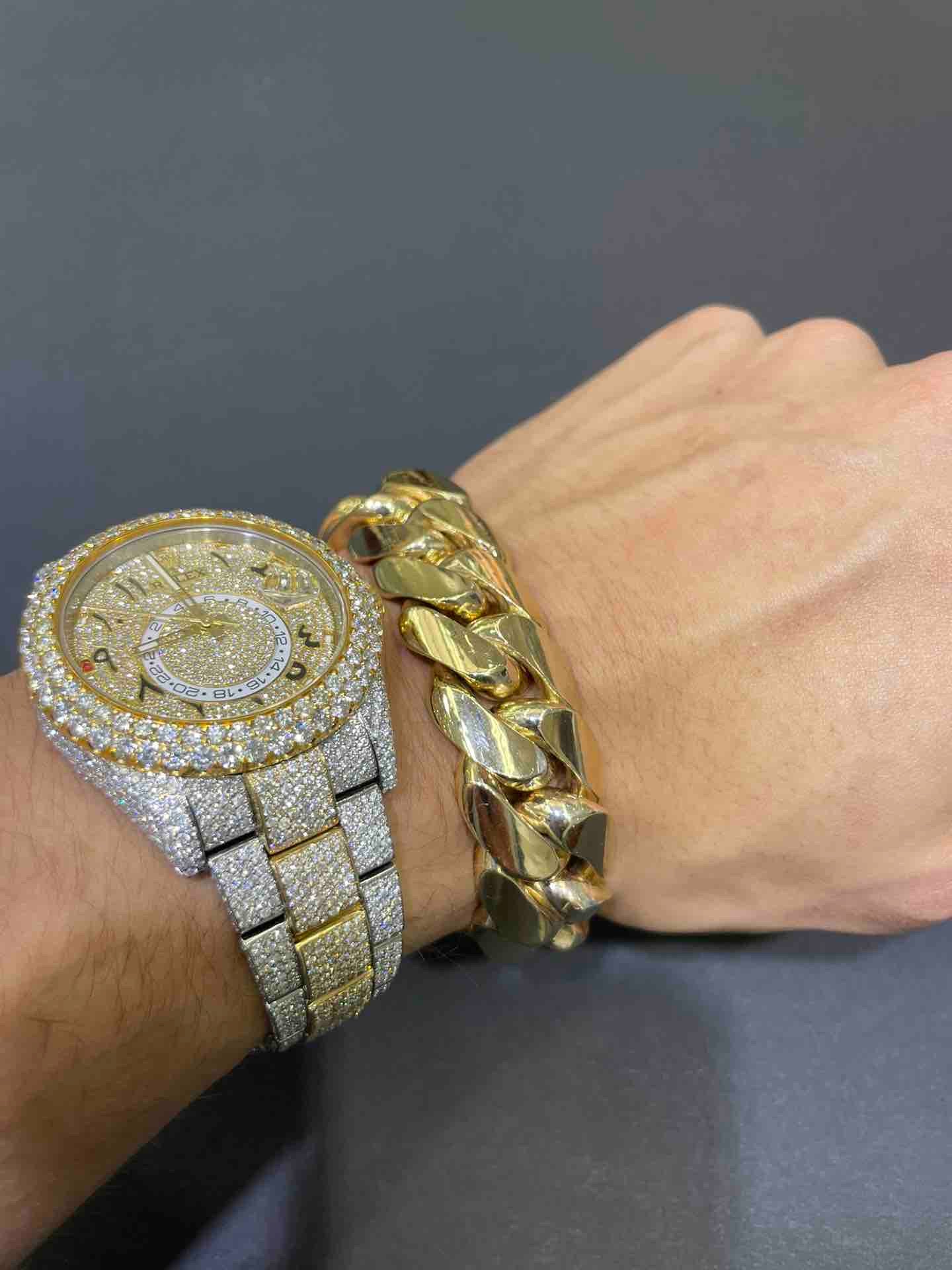 10K CUBAN LINK BRACELET 21mm 275 G