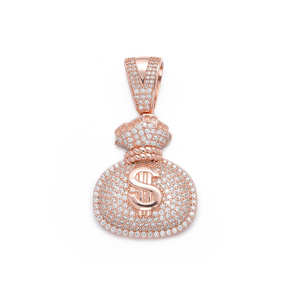 Diamond Small Money Bag Pendant