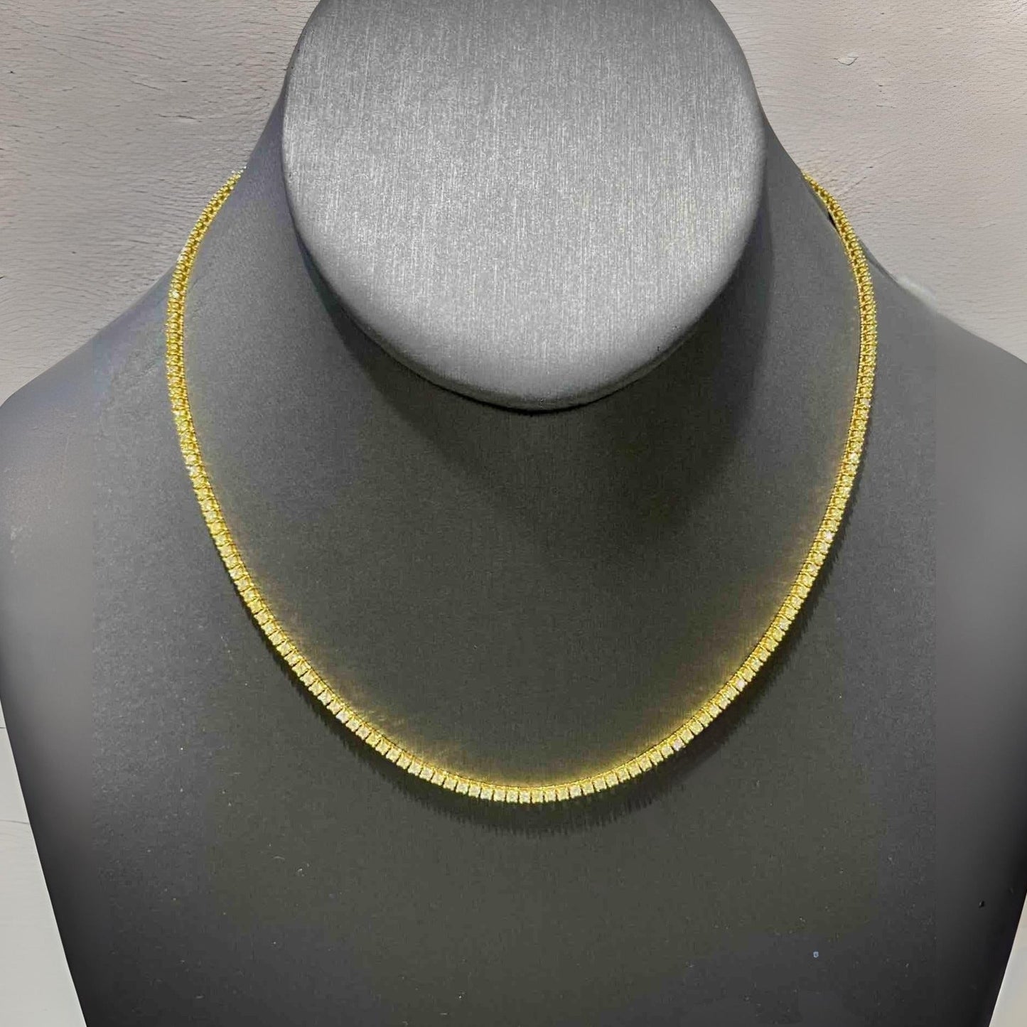VS1 14k "Bust Down" Iced Tennis Chain💎 | 6 cts