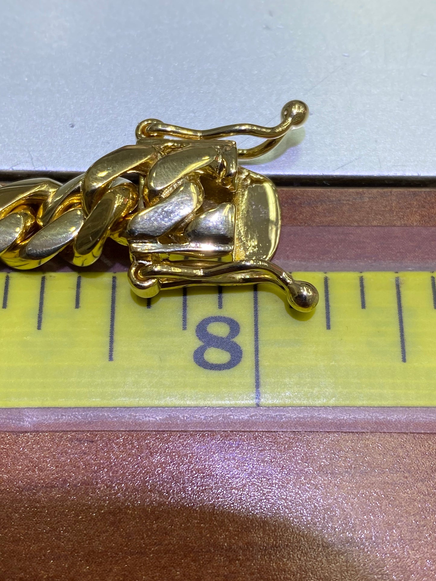 New 14k SOLID MIAMI CUBAN LINK BRACELET