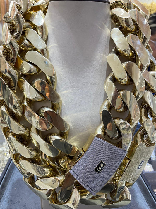 10k 50mm Monaco Bust Down Chain | 380 Grams
