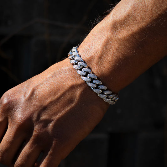 12mm Diamond Cuban Bracelet