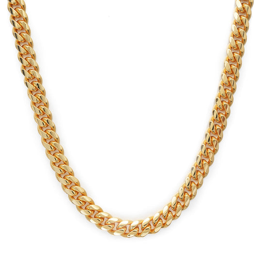 10mm Cuban Link Chain in 18K Gold