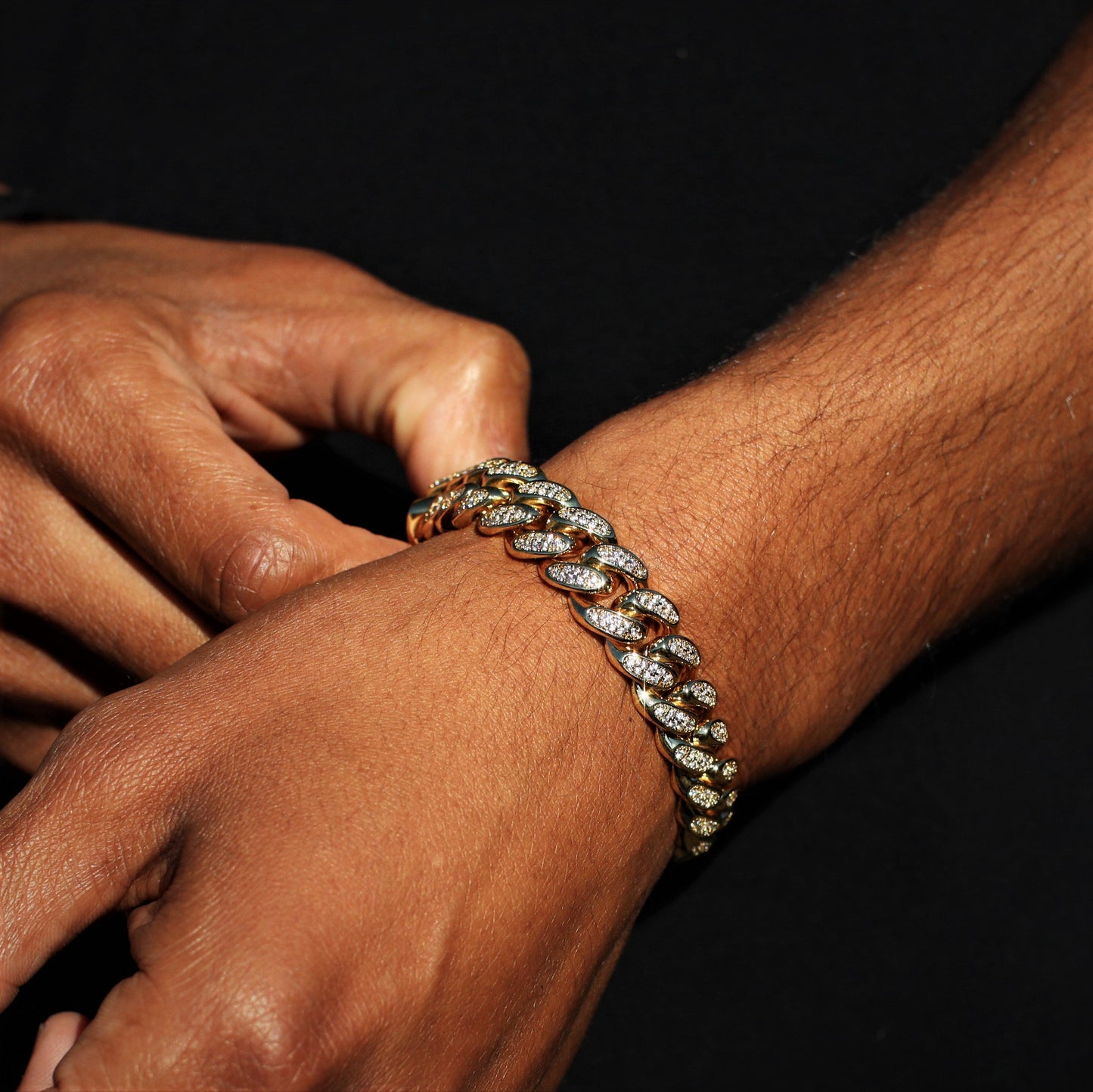 12mm Diamond Cuban Bracelet