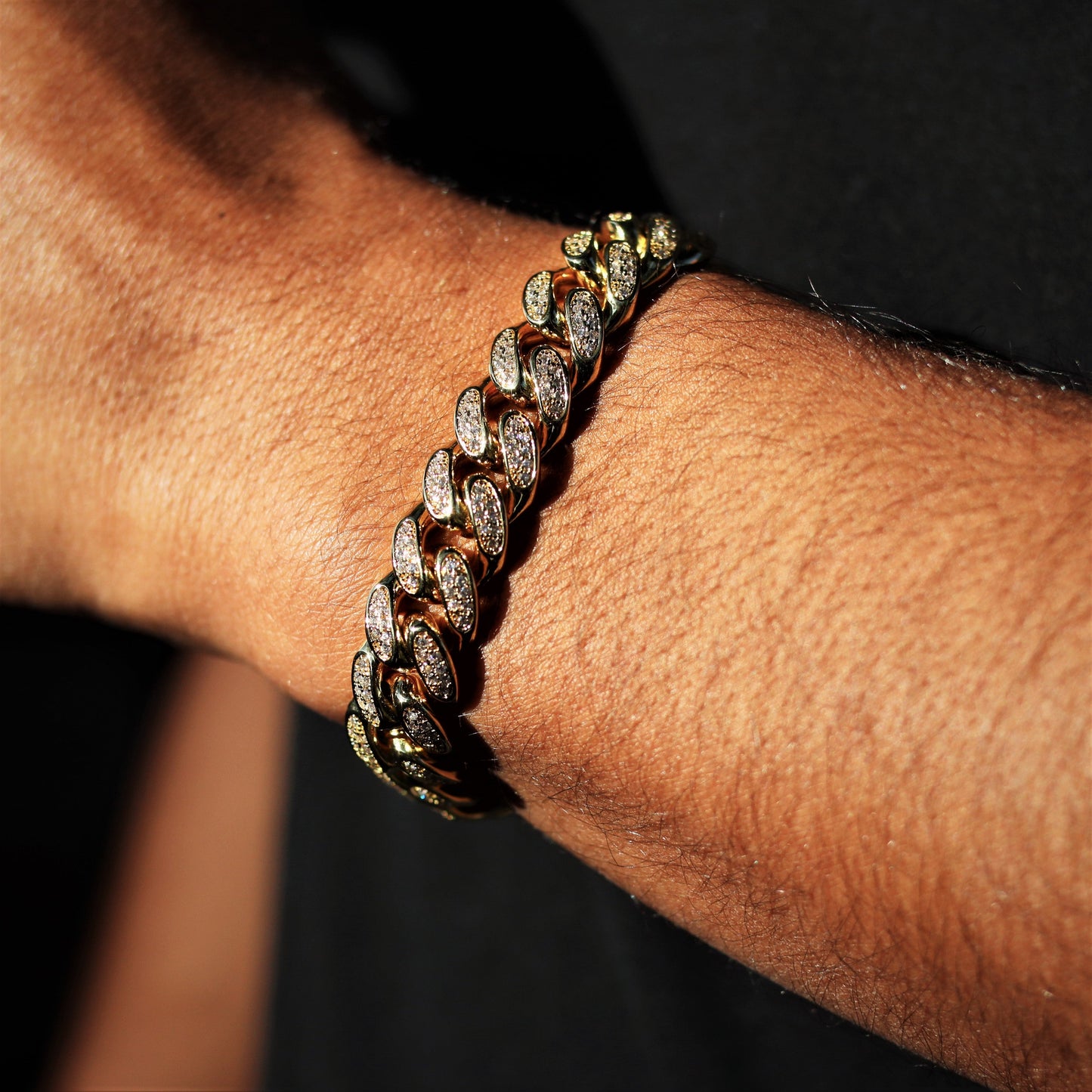 12mm Diamond Cuban Bracelet