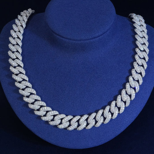 13mm Diamond Cuban Chain With Extended Clasp