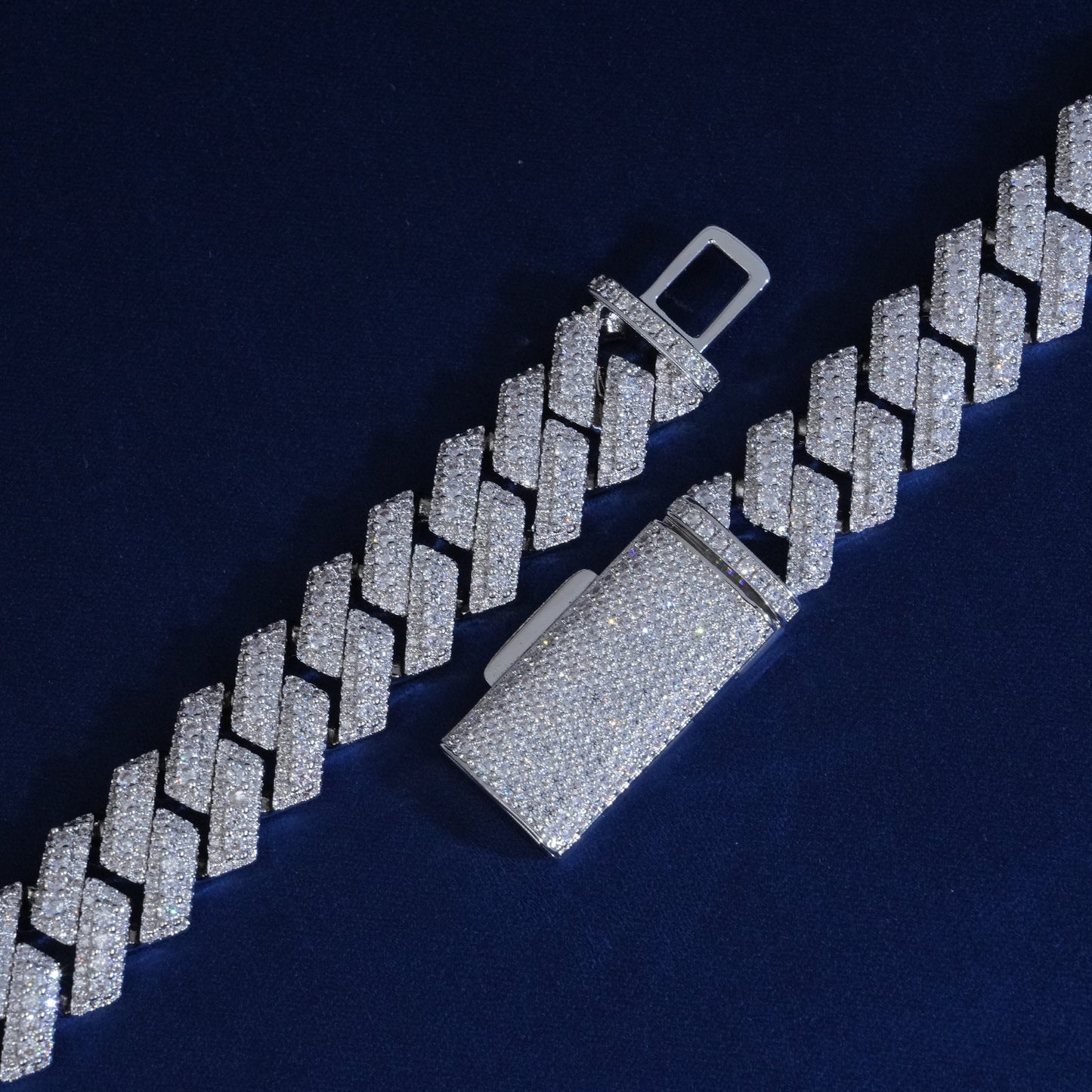15mm Diamond Layered Cuban Link Chain