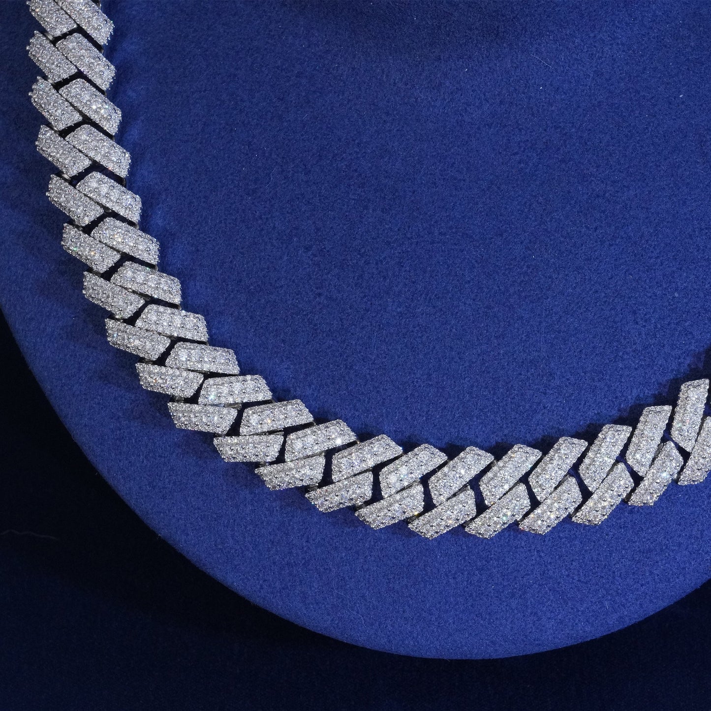 15mm Diamond Layered Cuban Link Chain