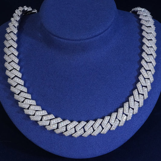 15mm Diamond Layered Cuban Link Chain