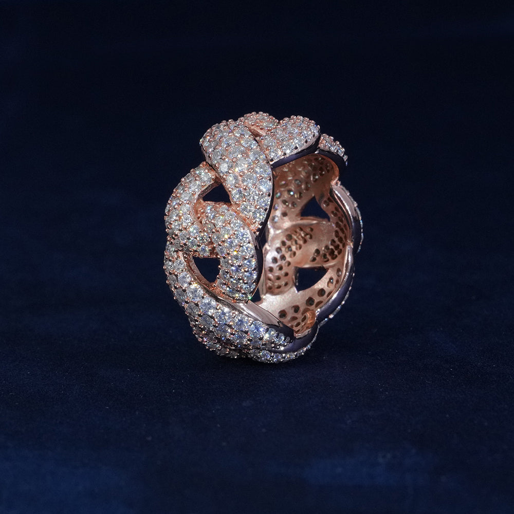 Moissanite Diamond Infinity Ring
