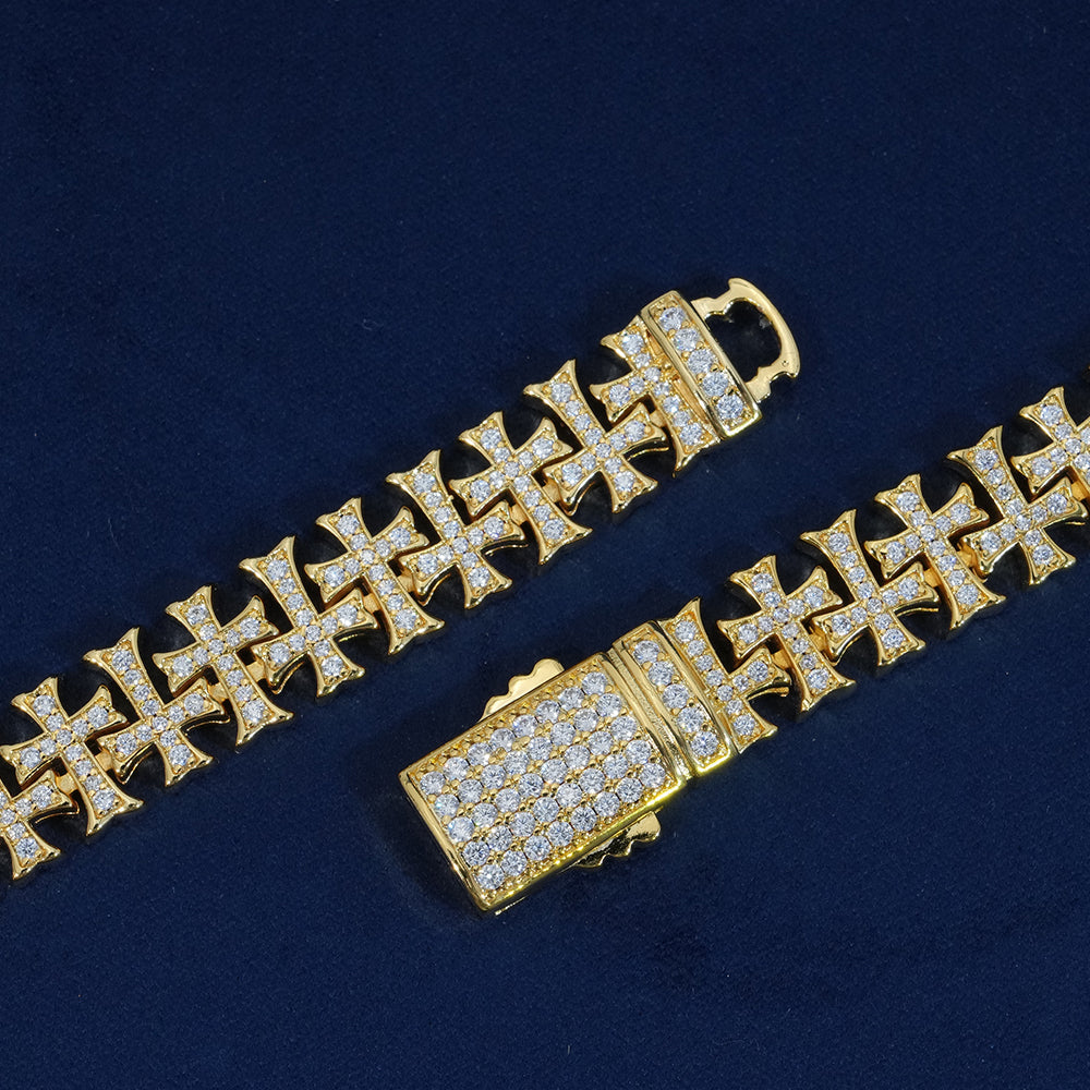 10mm Diamond Criss Cross Chain