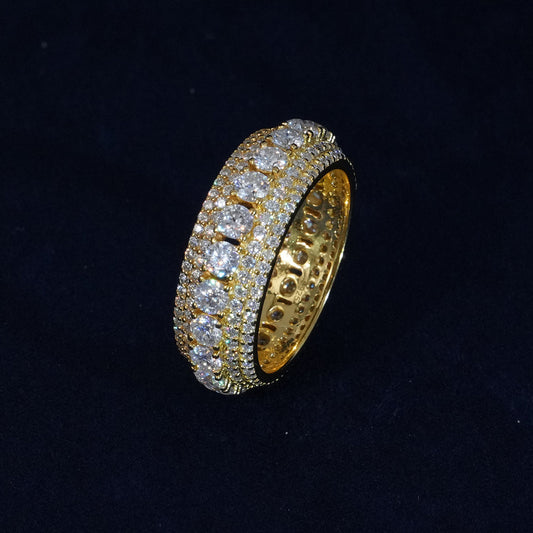 Layered Moissanite Ring