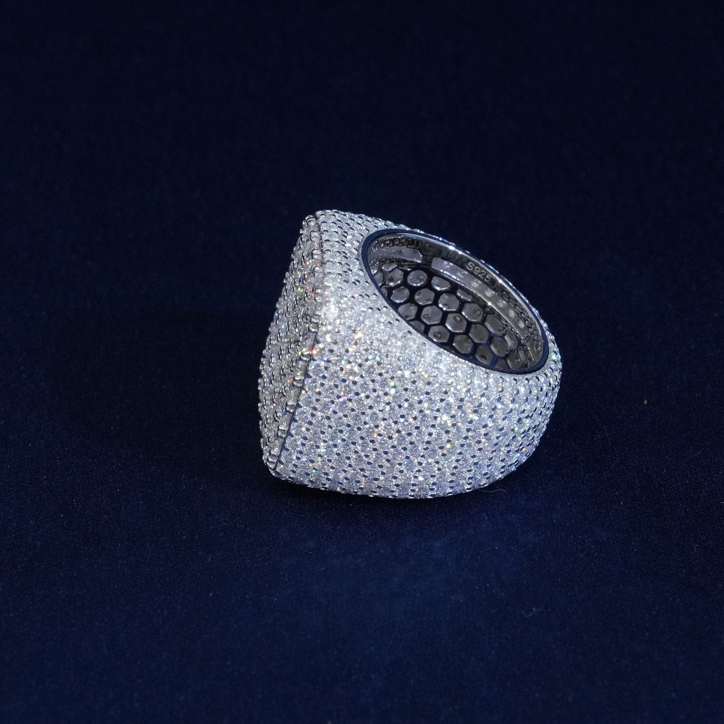 Moissanite Square Cluster Rings