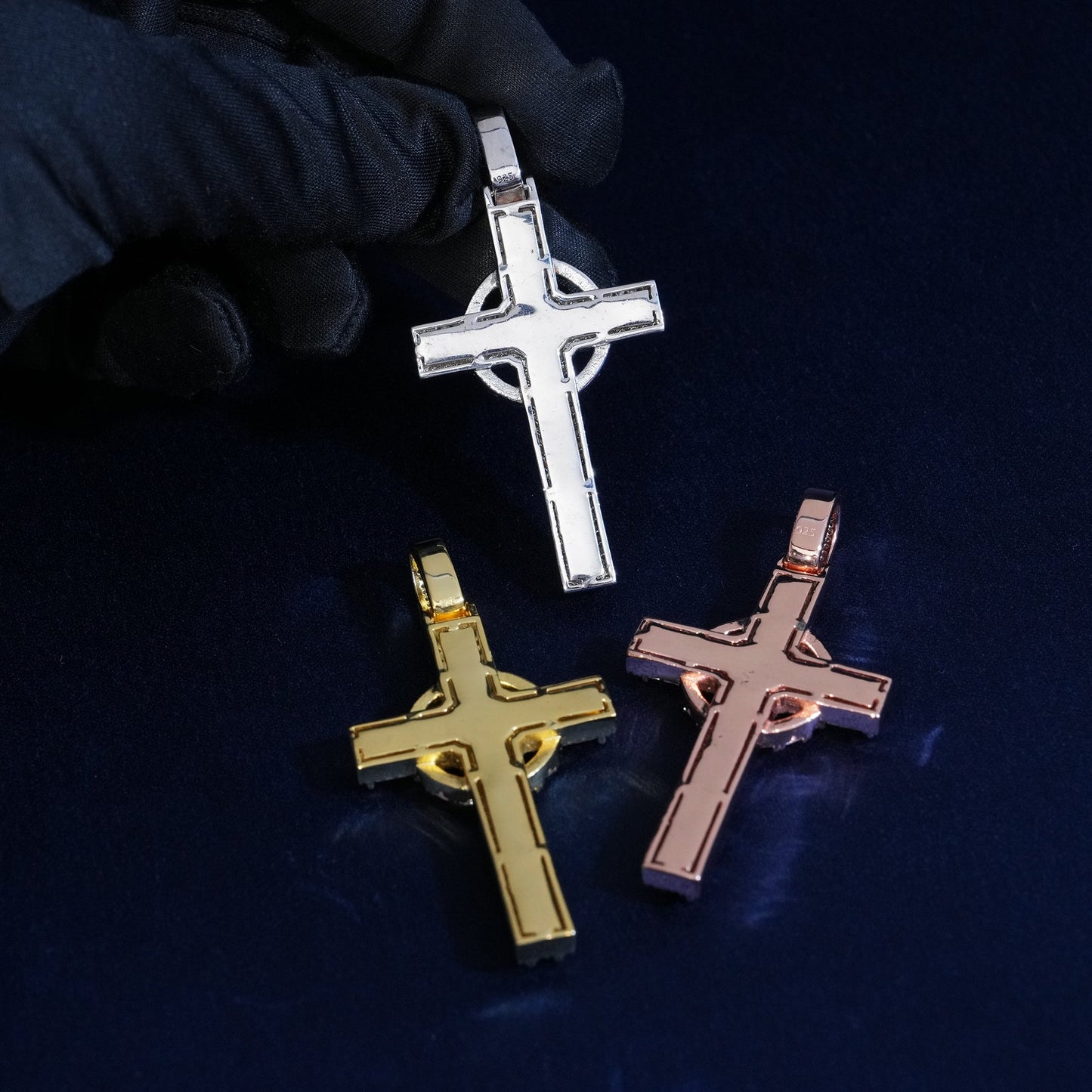 Diamond Baguette Cross Pendant