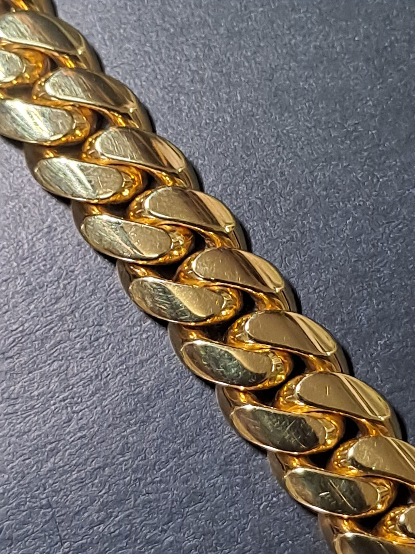 New 14k Miami Solid Cuban Link Bracelet, 10mm 68.9 grams 8.5 inches