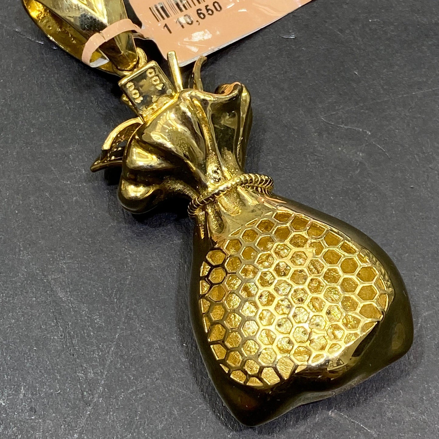 New 14k Vs-1 Money Bags Custom Diamond Pendant