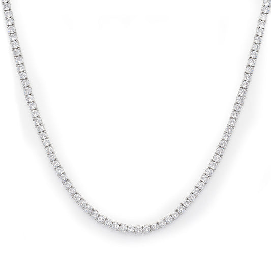 3mm Round Cut Diamond Tennis Chain-Moissanite 50% OFF
