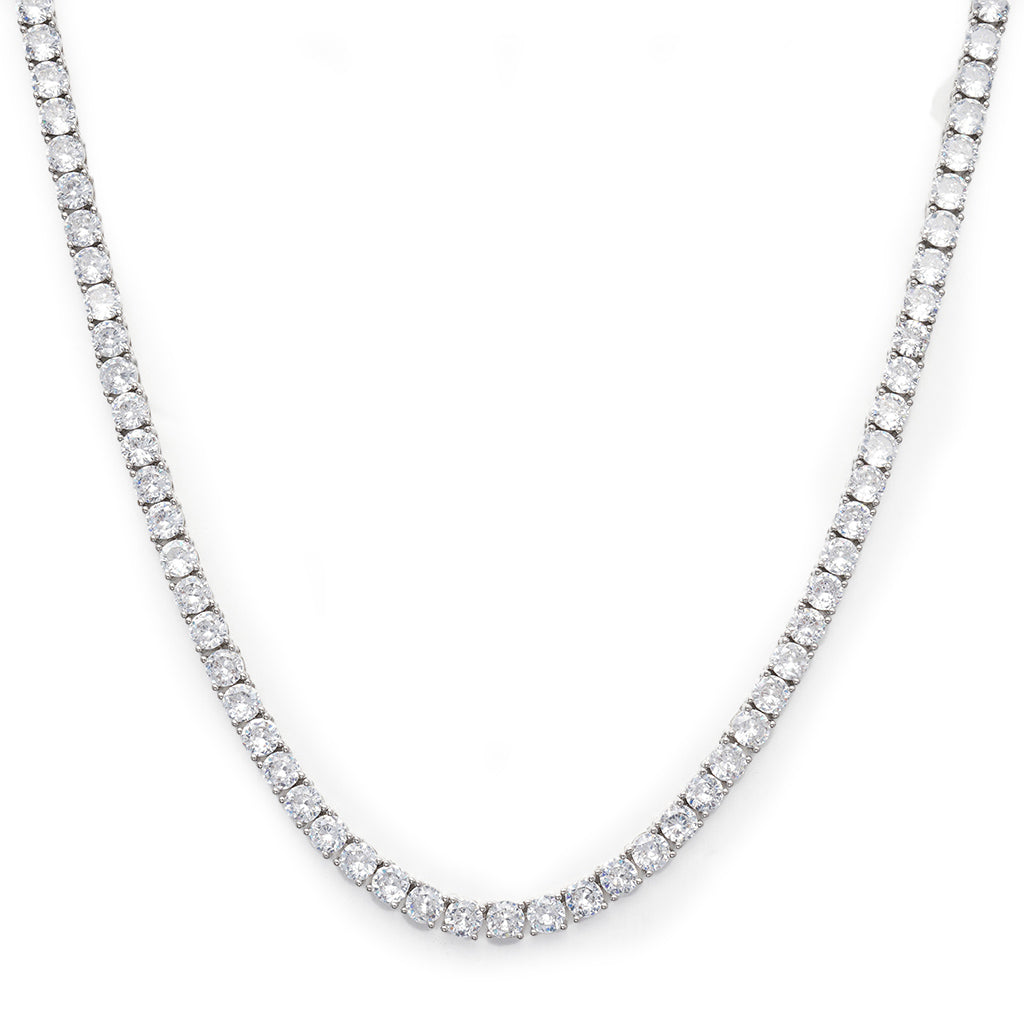 4mm Tennis Chain with Round Cut Diamond-Moissanite 50% OFF