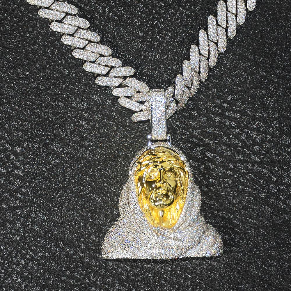 3D Iced Jesus Pendant