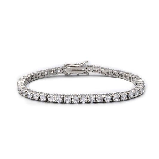 5mm Round Cut Diamond Tennis Bracelet-Moissanite 50% OFF