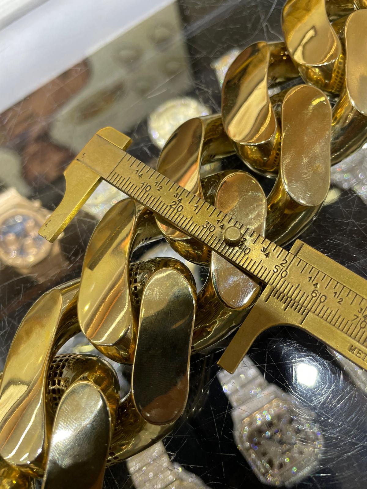 10k 50mm Monaco Bust Down Chain | 380 Grams