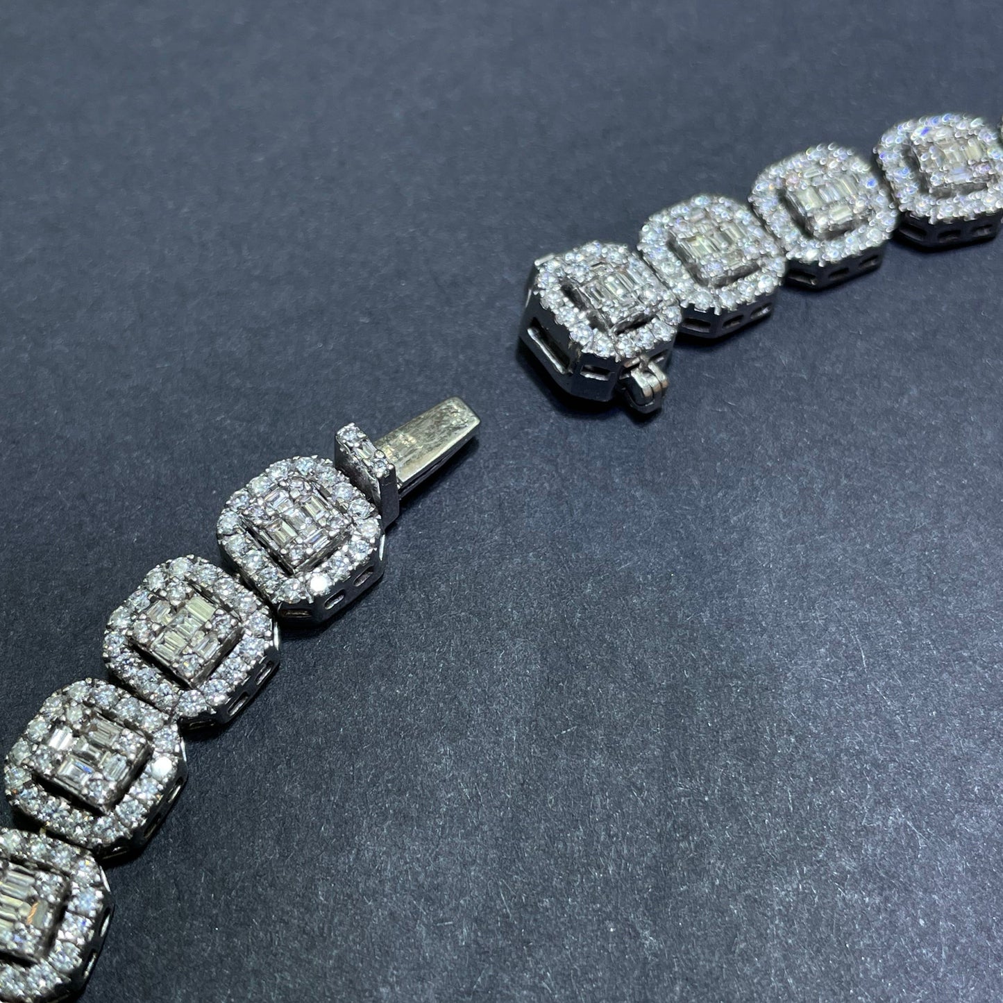 VVS BAGUETTE CHAIN HANDMADE 14k | NATURAL DIAMONDS | 32 Cts 💎