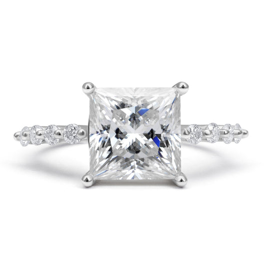 Luxe Princess Cut Moissanite Ring