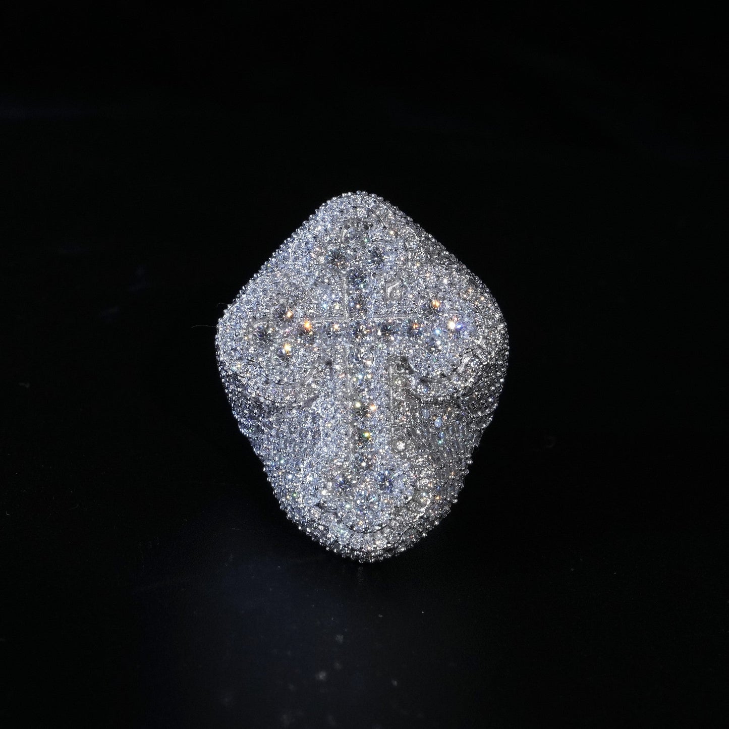 Moissanite Baguette Cross Rings