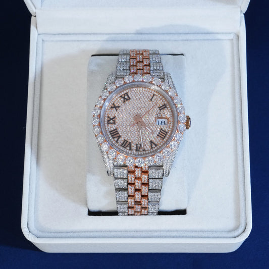 Moissanite Two Tone DJ40 Watch