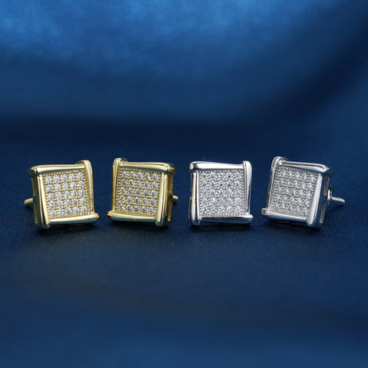 8.5mm Moissanite S925 Stud Earrings