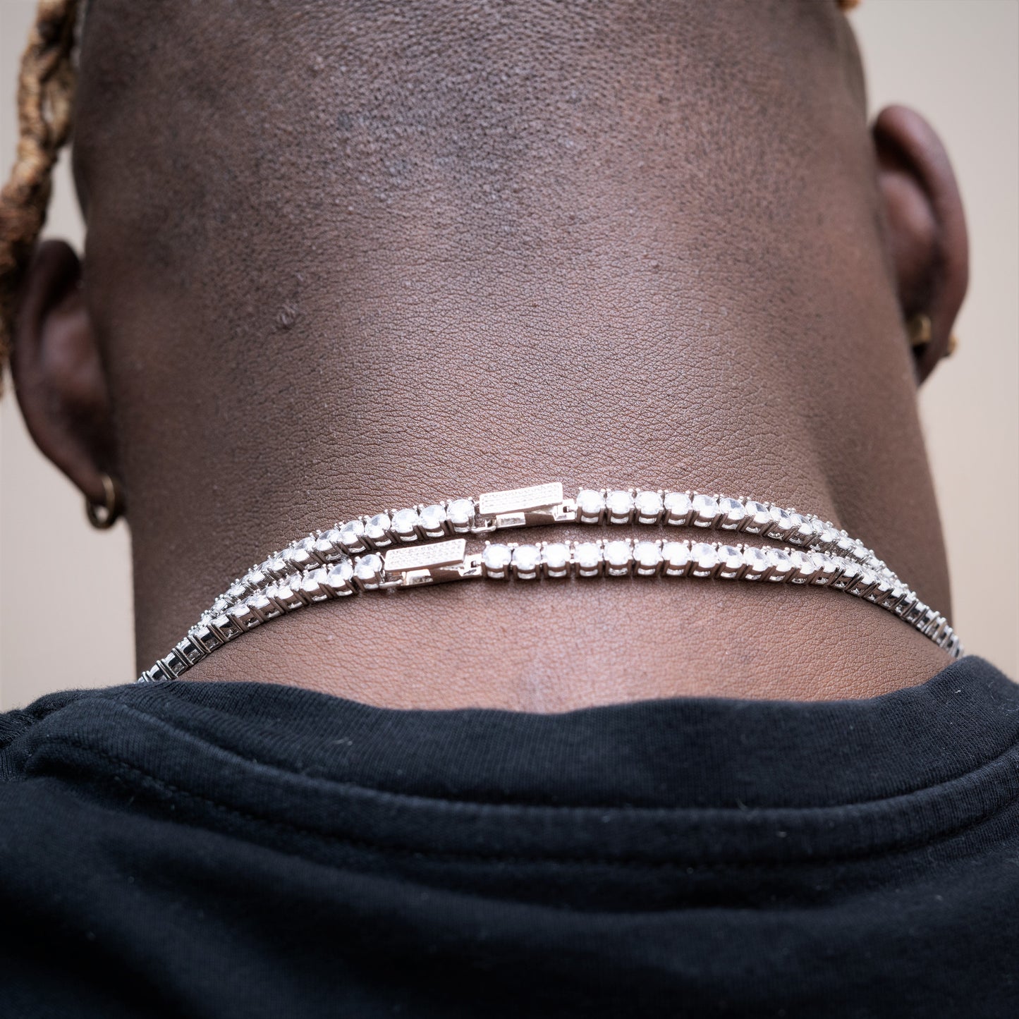 4mm Tennis Chain with Round Cut Diamond-Moissanite 50% OFF
