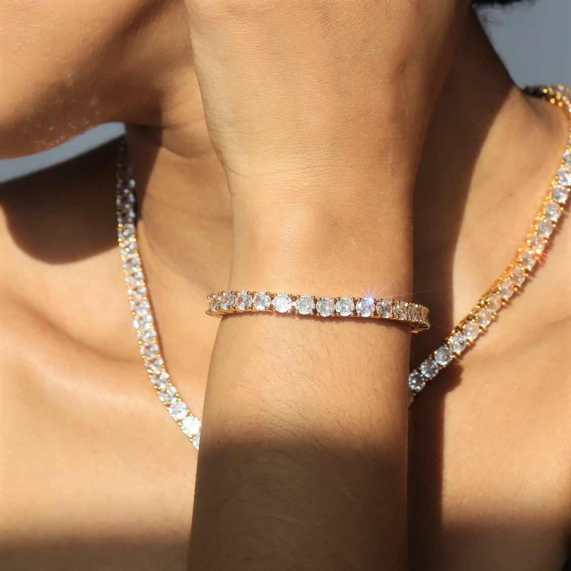 5mm Round Cut Diamond Tennis Bracelet-Moissanite 50% OFF