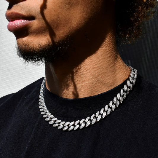 12mm Diamond Cuban Link Chain
