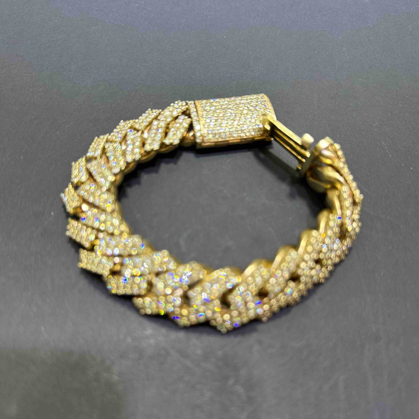 10k Bust Down Cuban Link Bracelet