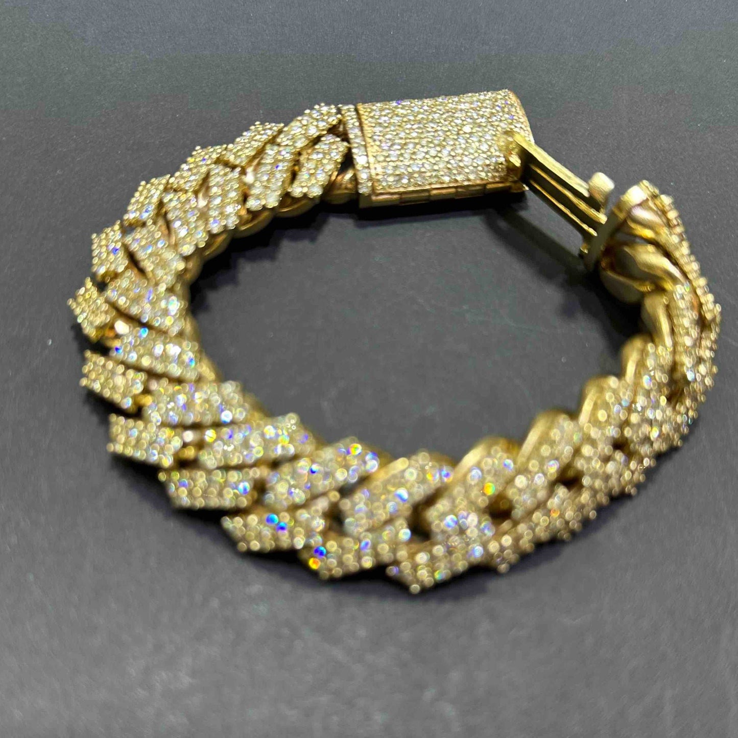 10k Bust Down Cuban Link Bracelet