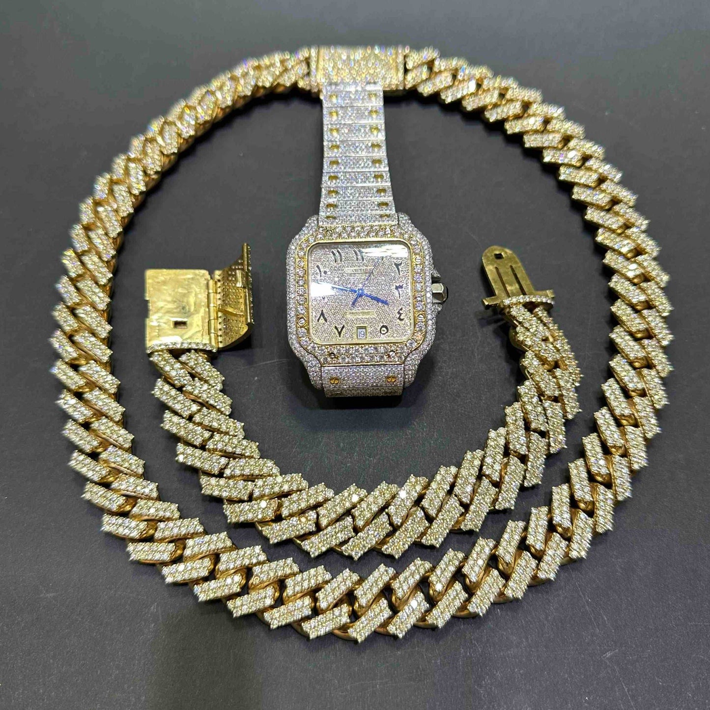 10k Bust Down Cuban Link Bracelet