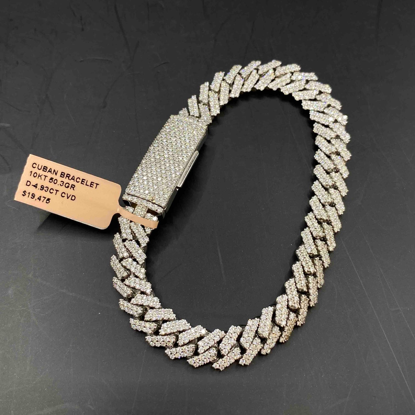 10k CBD VVS Iced Out Cuban Link Bracelet | REAL CVD VVS