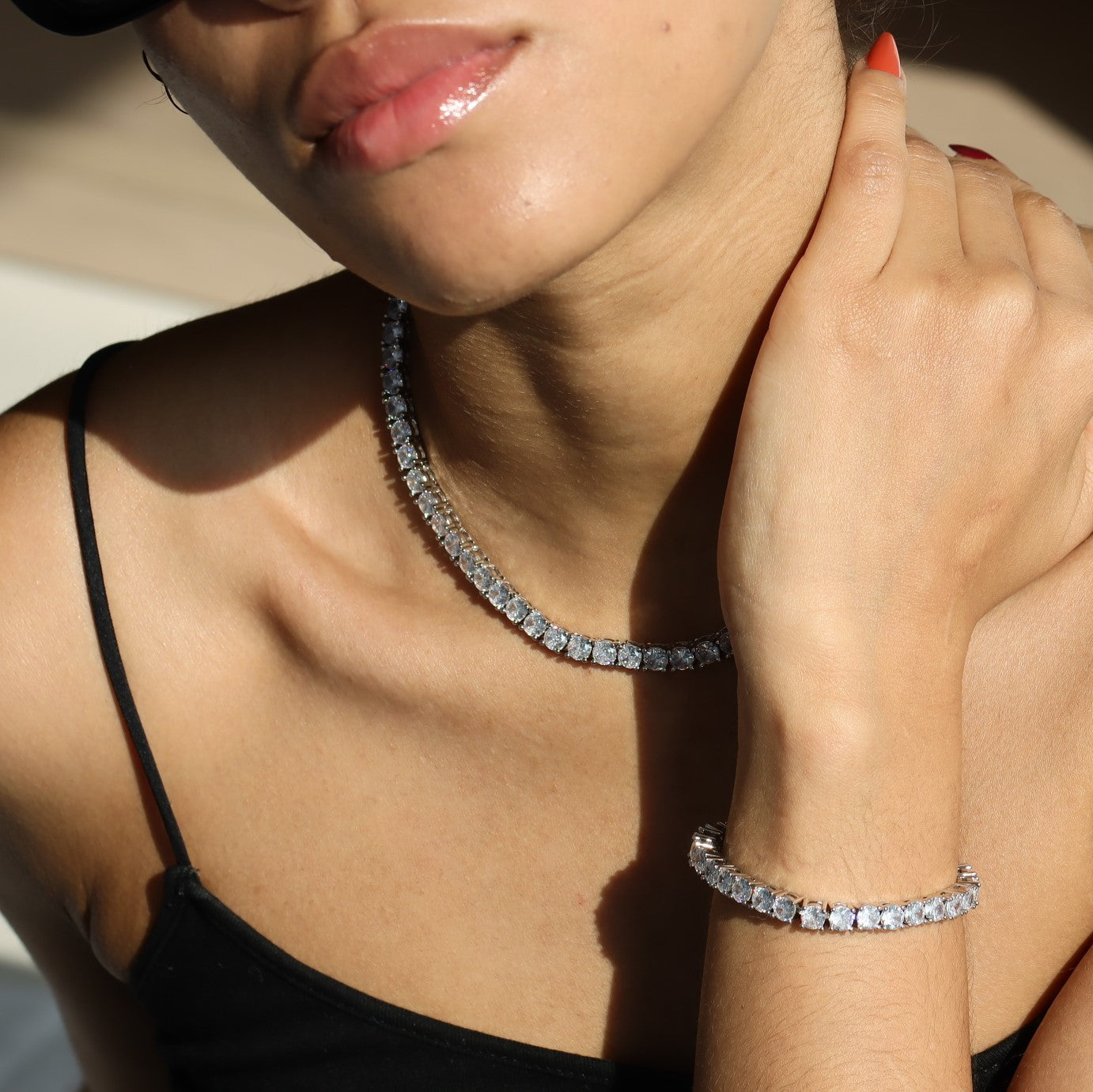 5mm Round Cut Diamond Tennis Bracelet-Moissanite 50% OFF