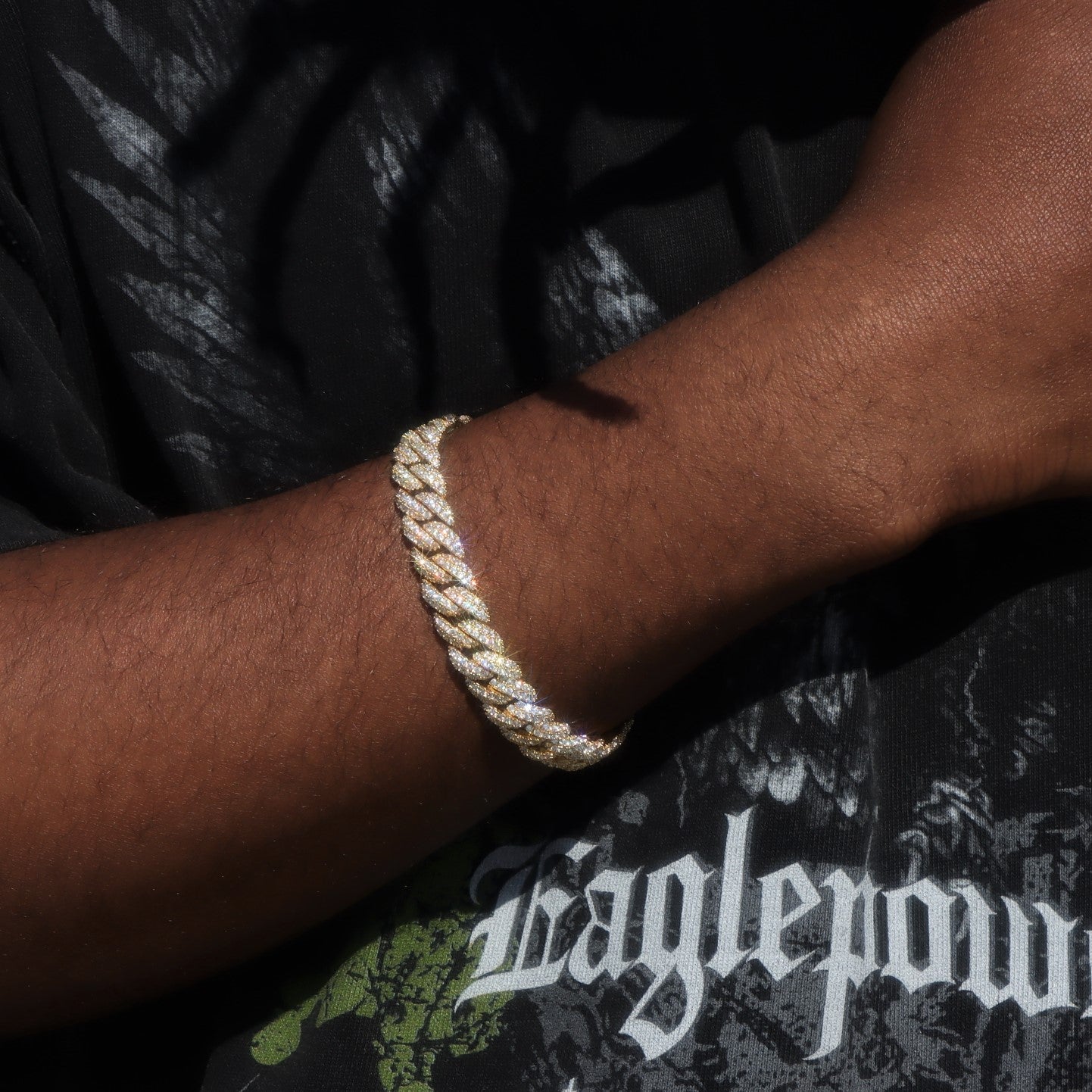 10mm Diamond Cuban Bracelet